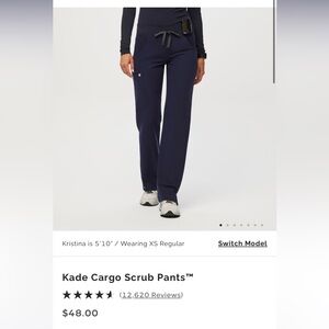 Figs High Waisted Kade Cargo Scrub Pants